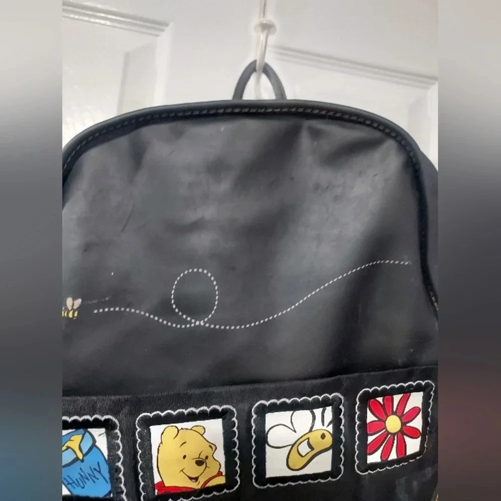 Vintage Disney Fun & Friendly Pooh Gear Black Winnie the Pooh Bookbag